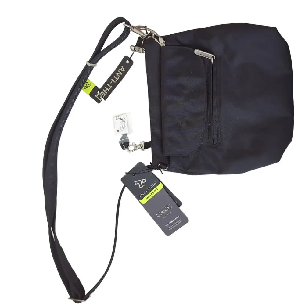 NWT Travelon Anti-Theft Classic Mini‎ Shoulder Bag Travel Crossbody Purse $120